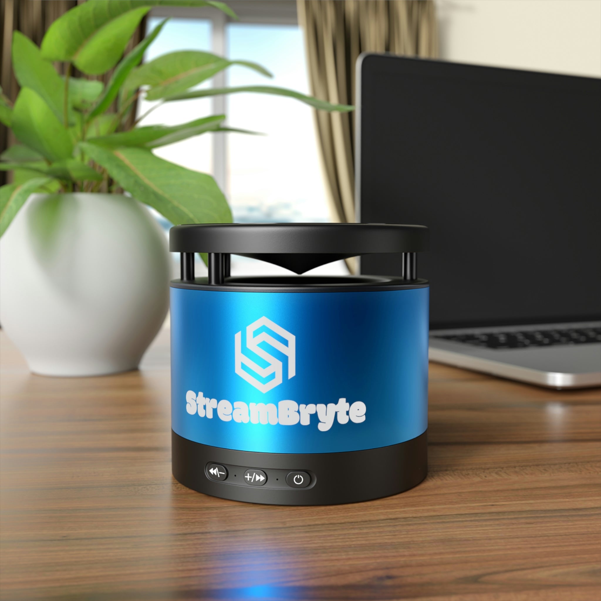 StreamBryte Duo: Bluetooth Speaker and Wireless Charging Pad